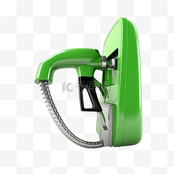 白色油桶图片_绿色燃料 3d 插图