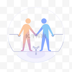 圆圈剪影图片_显示两个人手牵手在圆圈中间的想