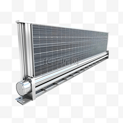 3d 插图太阳能热能适合生态