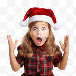 孩子的困惑图片_庆祝圣诞节的小女孩在两种选择之
