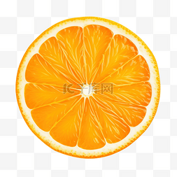 孤立的橙子片