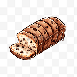 巧克力麵包插圖