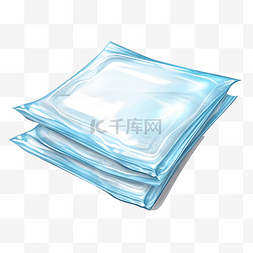 纸巾湿纸巾图片_湿巾插画
