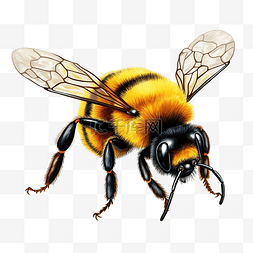 大黄蜂昆虫颜色png插图