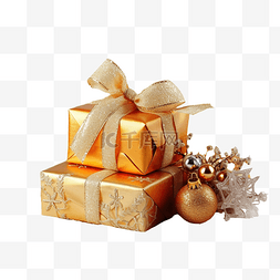 金色金属拉丝按钮图片_美丽明亮的礼物和圣诞装饰