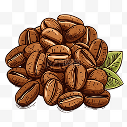 咖啡豆剪貼畫