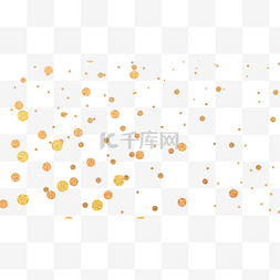 金色装饰圆点图片_金色漂浮圆点圆球渐变质感