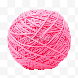 针织涂鸦图片_用于针织的有趣的粉色线球
