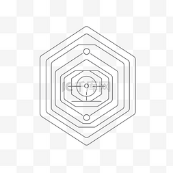 六角形设计图片_六角形网格内坐标的免费矢量轮廓