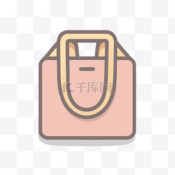 by图标图片_粉色购物袋图标 by Stock Icons 向量