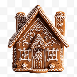 雪雪房子图片_房子形式的圣诞姜饼