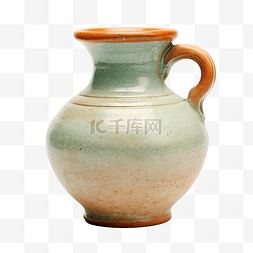 棕色复古背景图片_孤立的复古陶器