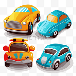 四个汽车图片_玩具車