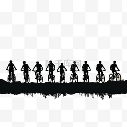 人剪影骑自行车图片_晚上愉快地山地自行车和骑自行车