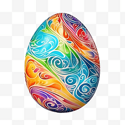 复活节快乐彩色蛋隔离