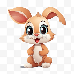 玩具小兔子的孩子图片_兔子动物卡通人物