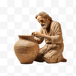 男人工艺陶器