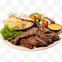 烧烤的人图片_传统的中东食物