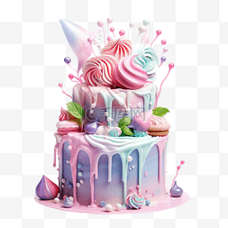 仙女蛋糕柔和的色调颜色