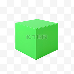 3d方形平台图片_绿色方形讲台立方体讲台