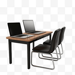 设计师桌子图片_桌椅上的笔记本电脑