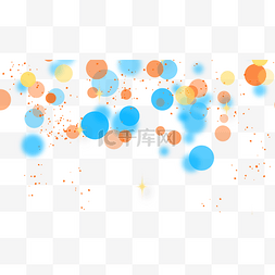 蓝科技光效图片_光点光效抽象组合横图光斑浪漫
