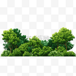 绿树横幅