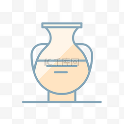 平面花瓶图片_花瓶的线条图标 向量