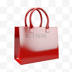 圣诞节购物袋图片_购物袋 3d