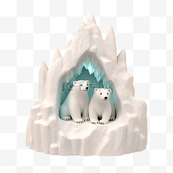南极的熊图片_聖誕裝飾