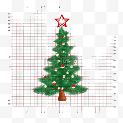 儿童畫畫图片_复制图片 使用网格线复制圣诞树