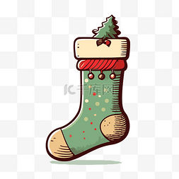 圣诞袜矢量图片_圣诞袜