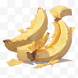 去皮香蕉图片_孤立的去皮香蕉