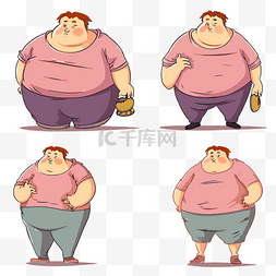 女人肥胖图片_肥胖剪贴画 胖女人作为一个人在