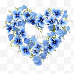 蓝色花朵华丽图片_蓝色花朵的花心