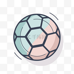 彩色的足球图片_粉色和蓝色的足球 向量