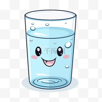 杯水插画个人vip和企业vip免费下载gif动图黑白简约小人单身狗表情包