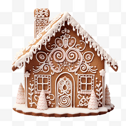 房子形式的圣诞姜饼