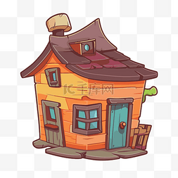有台阶的房子图片_卡通房子有门有窗的小房子 向量