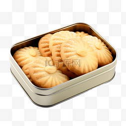文本复制图片_锡盒中的黄油饼干