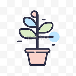 单反界面设计图片_植物的单植物图标 向量