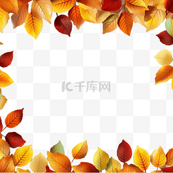 有树叶的边框图片_秋天的树叶页面边框