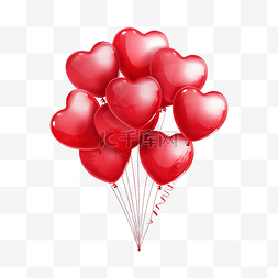 气球情人节充满剪贴画爱