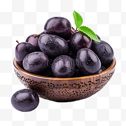 新鲜水果白色图片_紫李子 高纤维水果 帮助消化系统 