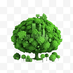拯救生态地球日 3d 插图