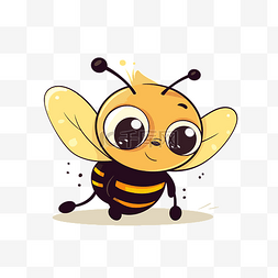 蜜蜂剪贴画图片_可打印的蜜蜂剪贴画卡通可爱的蜜