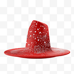 红色圣诞帽生成ai