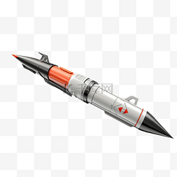火箭炮的 3d 渲染