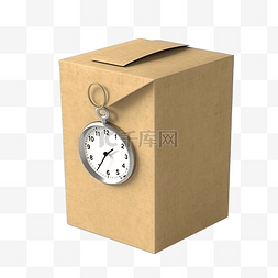 时钟盒包 3d 插图