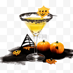 庆祝用酒图片_桌上放着一杯用黑糖装饰的柑橘马